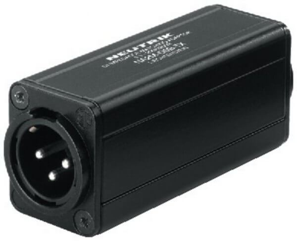 Neutrik NA-2MD0BTX XLR-/Cinch- Adapter Massetrennfilter